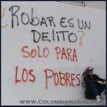 Robar es delito
