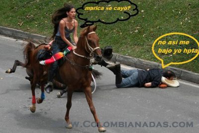 Cómo bajarse rápido de un caballo
