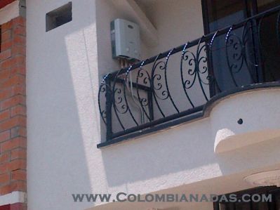 El calentador en la calle
