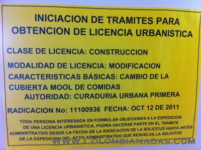 Licencia construcción del Mool de comidas
