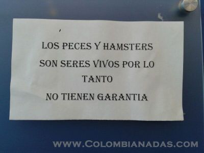 Seres vivos sin garantia
