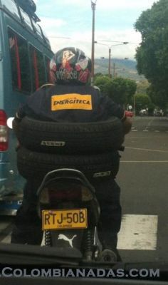 transporte de llantas
