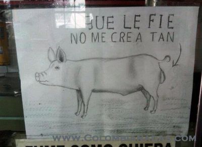 No fío, no me crea Tan....
