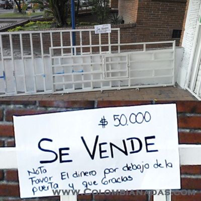 Venta de Reja
Que aviso tan curioso
